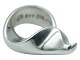 Georg Jensen sølvStor og kraftig ring - Str. 50