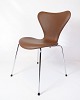 Syver Stole - Model 3107 - Nøddebrunt Elegance Læder - Arne Jacobsen - Fritz Hansen - 1967