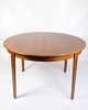 Rundt Spisebord Med Tillægsplader - Teak - Dansk Design - 1960erne