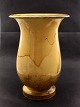 H A Kahler uranium yellow bell-shaped floor vase