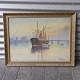 Georg Hals maleriSkib på fjord56,5 x 73,5 cm