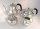 Hans Hansen. Sterling (925). Kaffe- the service. Bestående af kaffekande, thekande, sukkerskål og flødekande.Design, Karl Gustav Hansen. Model #371