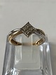 Gold Ring with Diamonds 9 Karat, Red and White GoldSize: 56