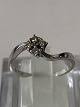 White gold ring with diamonds 14 caratSize: 55