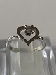 White Gold Ring with Diamonds, 14 KaratSize: 52