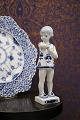 Royal Copenhagen, small Blue Fluted girl with butterfly. 1/4795...