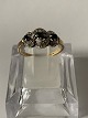 Gold Ring with Sapphires and Diamonds, 9 CaratSize 53