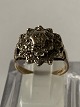 Gold Ring with Diamonds, 9 KaratRing size 53