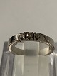 14 Karat White Gold Ring with DiamondsSize: 51