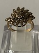 Gold Ring with Diamonds, 9 CaratRing size 50
