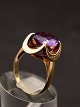 14 carat gold ring with amethyst