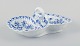 Meissen, Germany. Blue Onion cabaret tray made of porcelain, two-part with handle.