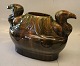 Eagle vase - earthenware greenish luster glaze 22 x 30 x 15 cm Karl Hansen Reistrup
