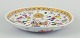 Antikt kinesisk fad af porcelæn.Håndmalet i polykrom glasur.