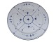 Blue Fluted PlainExtra large round platter 35.5 cm. from 1860-1893