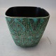 712-3213 Skål 11.5 x 11.5 cm grøn Nils Thorsson, Baca, Aluminia Aluminia kunstfajance 