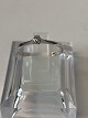 White gold ring with a diamond 18 KaratSize 52