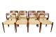 Sæt Af 8 Spisestuestole - Model 75 - Teak - Papirflet - N.O Møller - 1960erne