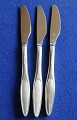 Kongelys Danish silver plated flatware, set of 3 dinner knives 21.5cm