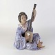 Dahl Jensen figur1155Geisha med lut23 cm