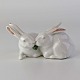 RC figur518To hvide kaniner8,5 cm