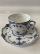 Royal Copenhagen Blue Fluted Full Lace, Mocha Cup.Decoration No. 1/1037.