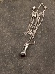 Georg Jensen Sterling Sølv Halskæde med Vedhæng No. 453