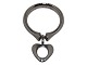 Georg Jensen sølvRing med hjertevedhæng - Str. 53
