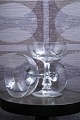 Old, simple champagne glass / cocktail glass in crystal glass with angular stem. (4 pcs. in stock)