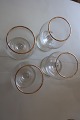 Cognacglas med guldkantH: 9cmFra 1950-erneHaves: 4 stk.Sælges helst samlet