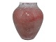 Royal Copenhagen keramikMiniaturevase med rød glasur - farveprøve