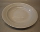 605 Dyb tallerken ca 22 cm, glat  Royal Copenhagen hvid glat Magnolia uden relief