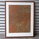 Kehnet Nielsen litografiAbstrakt85,5 cm