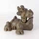 Thomas Dam figurLiggende ko16 cm