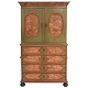 Baroque cabinet from the village Barsmark at Aabenraa, Southern Denmark. Dated 1772. H: 200cm. W: 116cm. D: 55cm