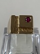14 Carat Signet ring with red Ruby.Size 55