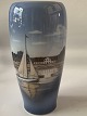 Vase with Sailing Ship.Royal Copenhagen RC no. 4468