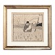 Robert Storm Petersen, 1882-1949, drawing. Signed. Visible size: 23,5x25,5cm. With frame: 35x37,5cm