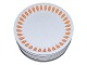 Lyngby LotusOrange middagstallerken 24,0 cm.