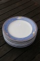 Magnolia Blue Danish porcelain, luncheon plates 22cm.
