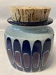 Royal Copenhagen Tenera Jar with cork stopper.Height 12 cm.