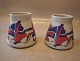 B&G 6026-1853 Vase decorated by Steen Lykke Madsen 12.5 x 13 cm Signed Steen B&G Porcelain