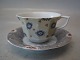 Grå 072 Kaffekop 15 cl og underkop 073  13,7 cm (8608) .  Fairy Tale (Eventyr) Kongelig Dansk Porcelæn