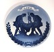 Royal Copenhagen. Commemorative Plate # 223.  July 6-plate. 75th year day of Fredericia battle. Diameter 29 cm. Produced in 1924. Drawn by Oluf Jensen
