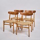 Sæt Af Fire Spisebordsstole - Model CH23 - Teak - Hans J. Wegner - Carl Hansen & Søn - 1960erne