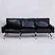 PK31 Sofa - 3.Personers - Sort Læder - Poul Kjærholm - E. Kold Christensen - 1960erne