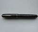 Sheffield Silver and green spiral striped fountain pen