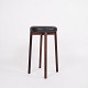 Barstol - Palisander & Sortlæder - Dansk Design - 1970erne