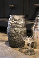 Delicious Italian ice bucket designed by Mauro Manetti in the shape of an owl, silver-plated tin from the 60s...
