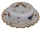 Saxon FlowerRare lidded bowl for butter from 1850